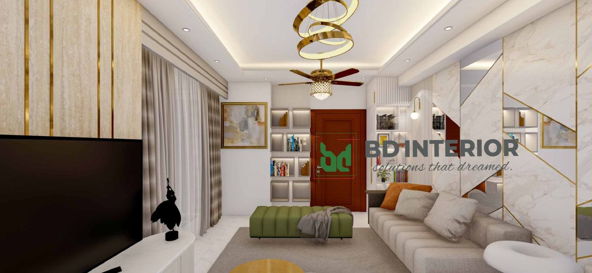 living room interior design in Bangladesh