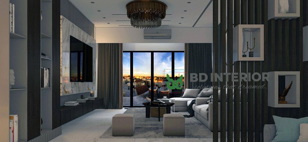 living room interior design in Bangladesh
