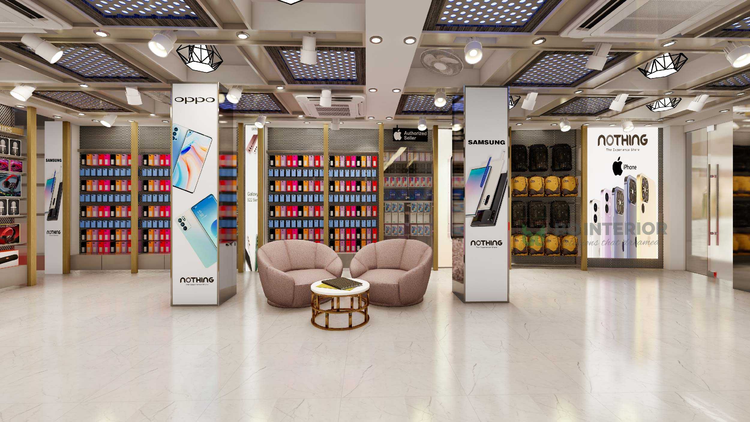 mobile shop interior design company in bangladesh-01 Showroom Outlet Interior Design