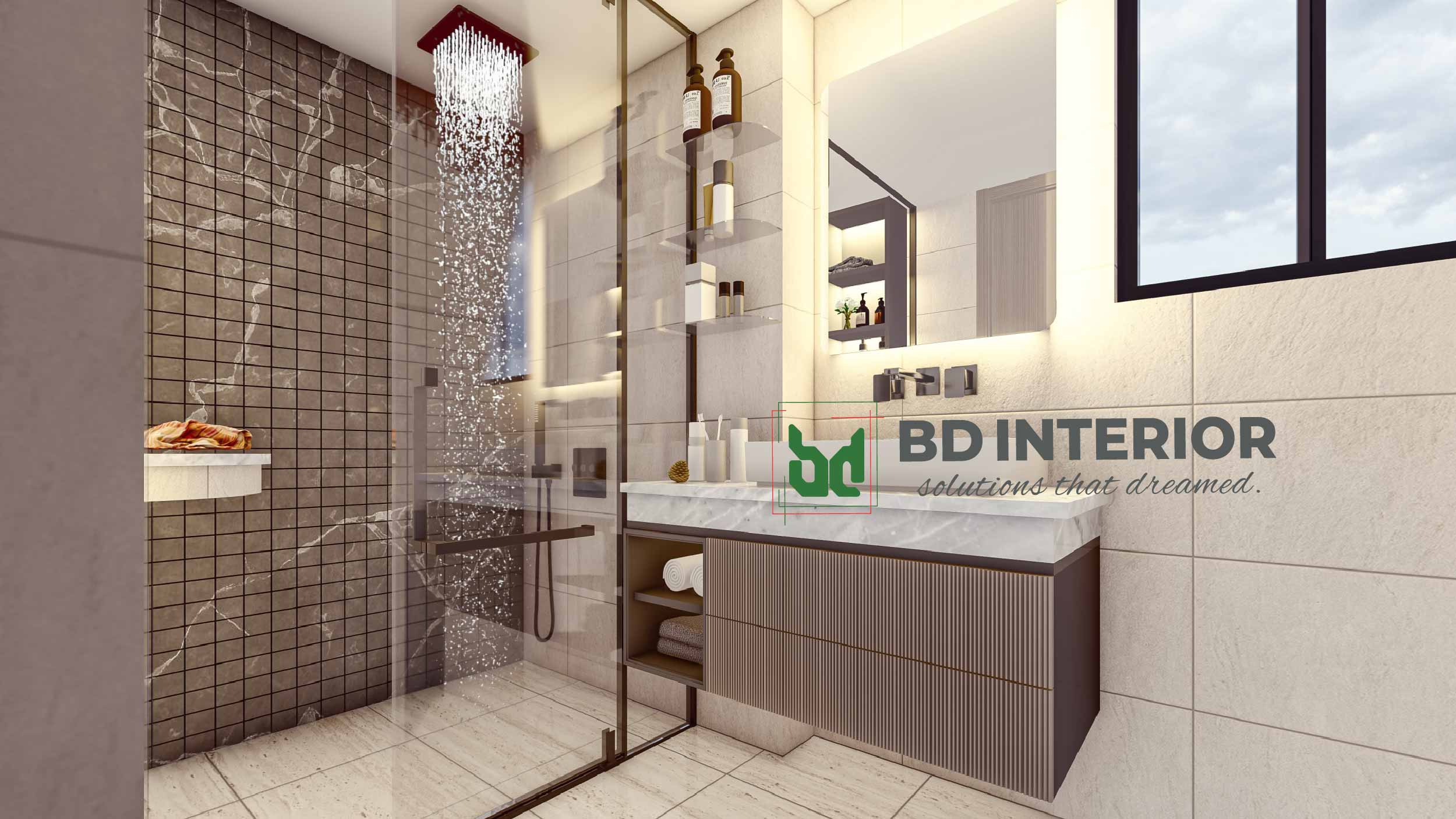 modern bathroom interior design in Bangladesh