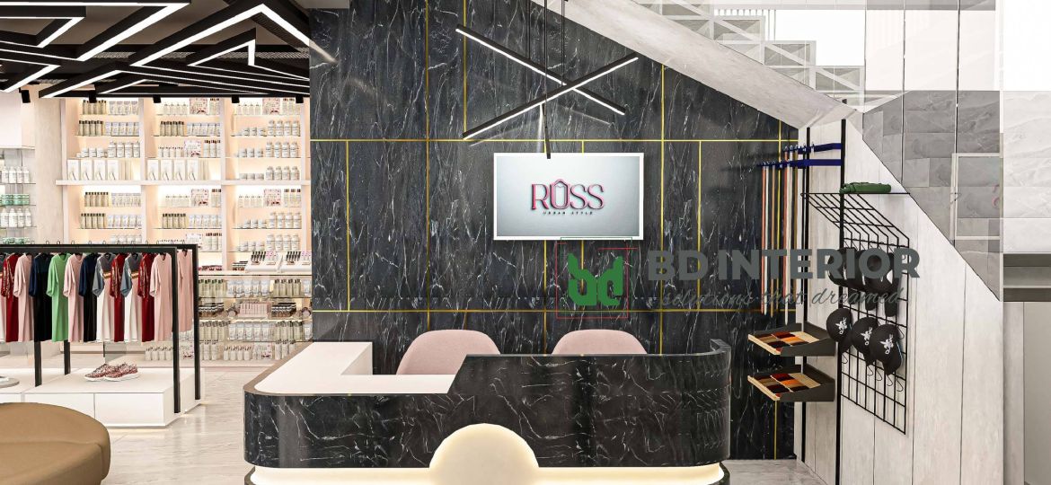 showroom counter design ideas