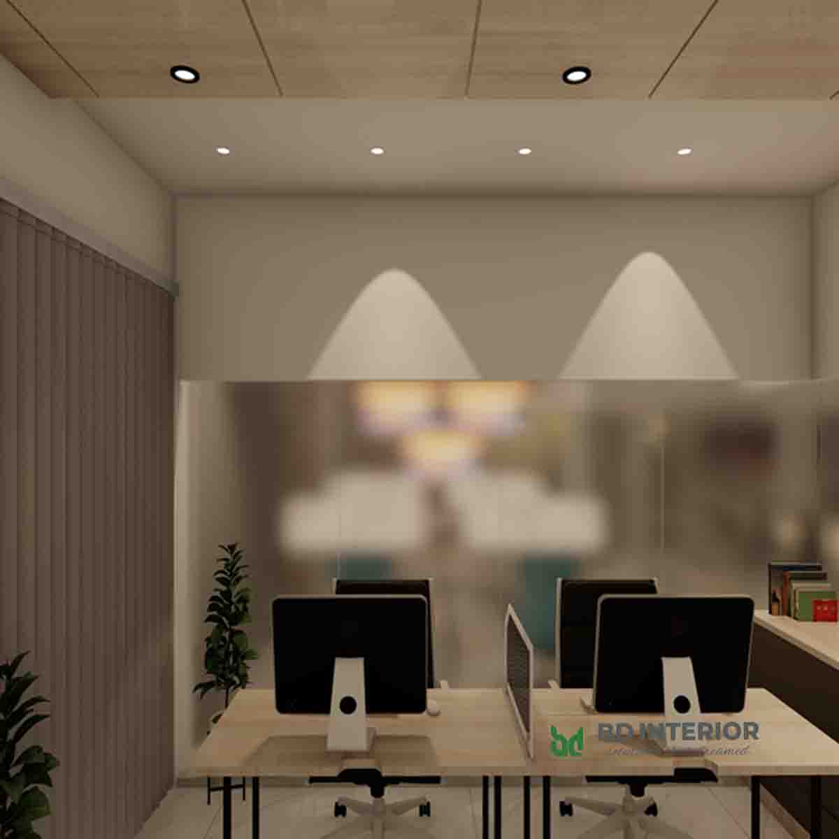 modern work station interior design