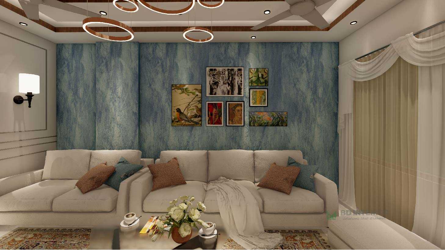 Living room interior design at low cost