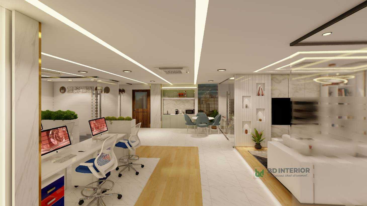amazing work station interior design for office decoration-01