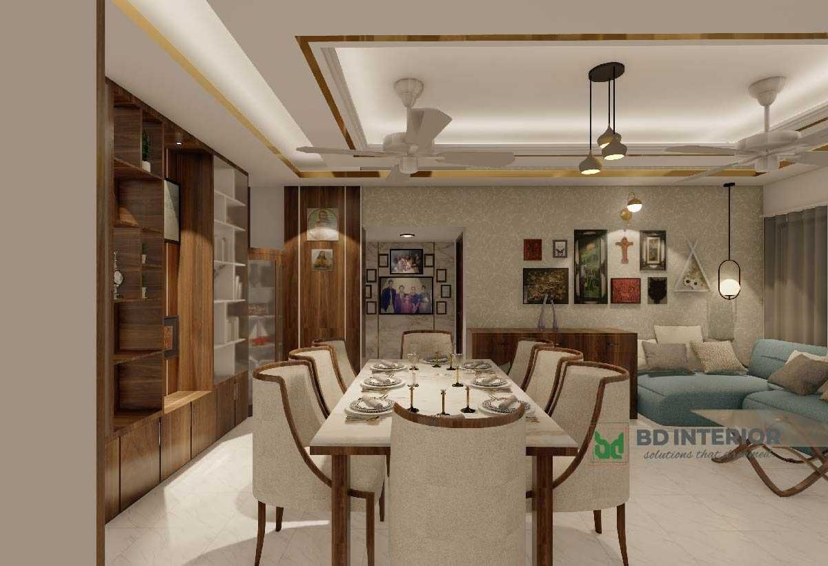 beautiful dining room interior design for home decoration