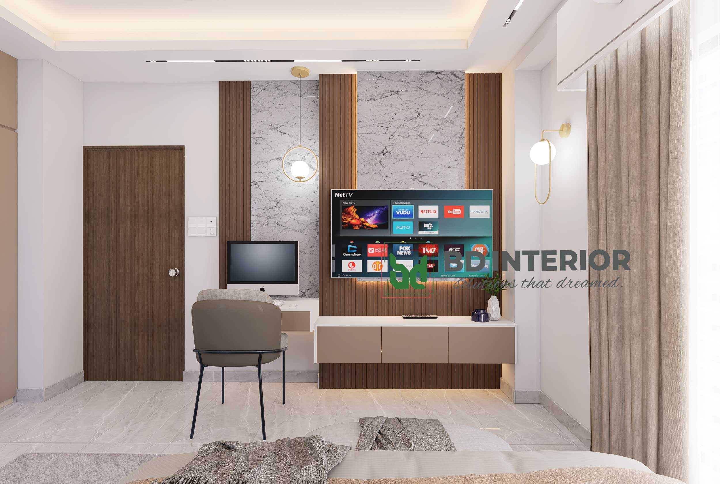 bedroom tv unit design