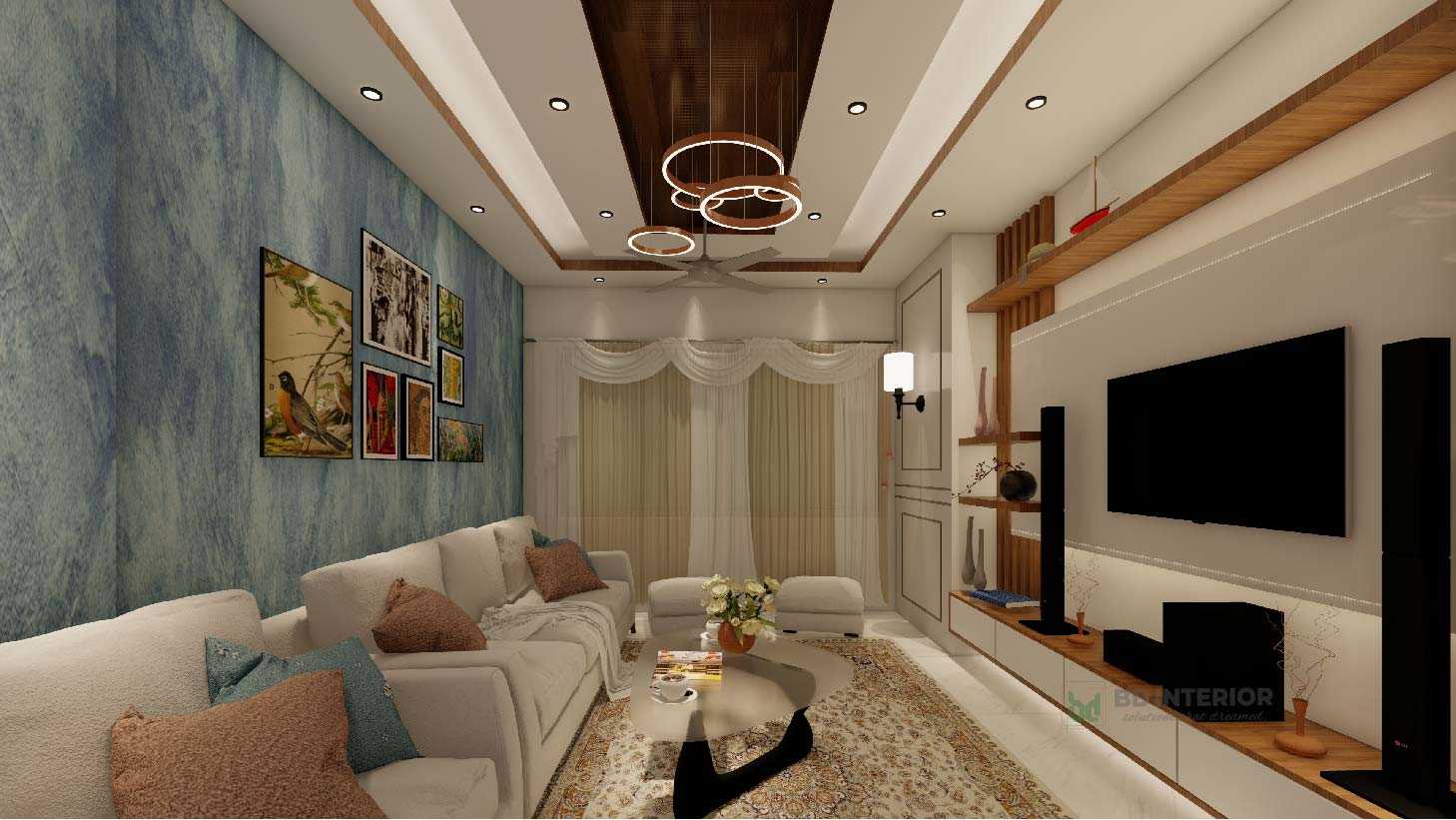 best living room interior design in bangladesh