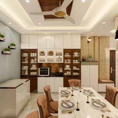 dining room interior design for duplex house