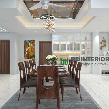 dining room interior design in Dhaka