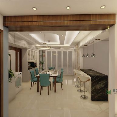 elegant dining room design in bangladesh