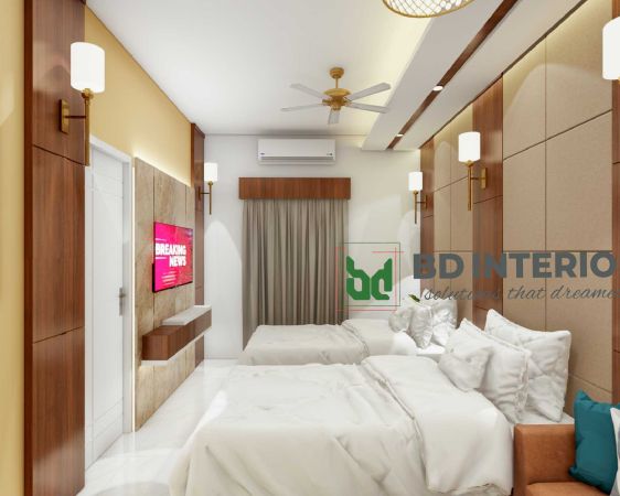 elegant hotel room interior design in Bangladesh