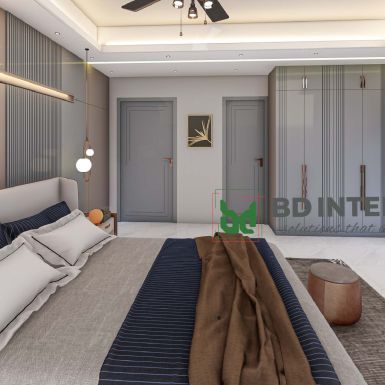 elegant master bedroom interior design in dhaka