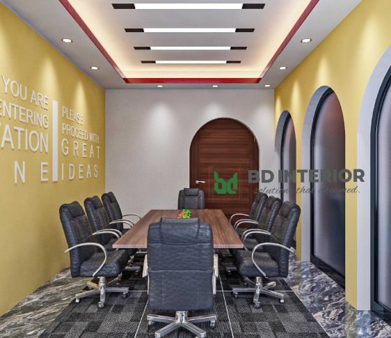 elegant office interior design in bangladesh