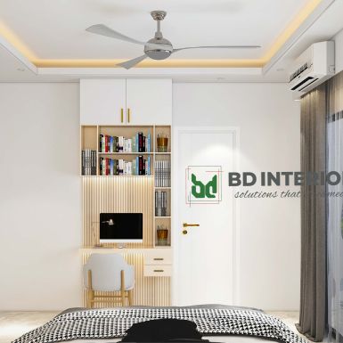 girls bedroom study unit design