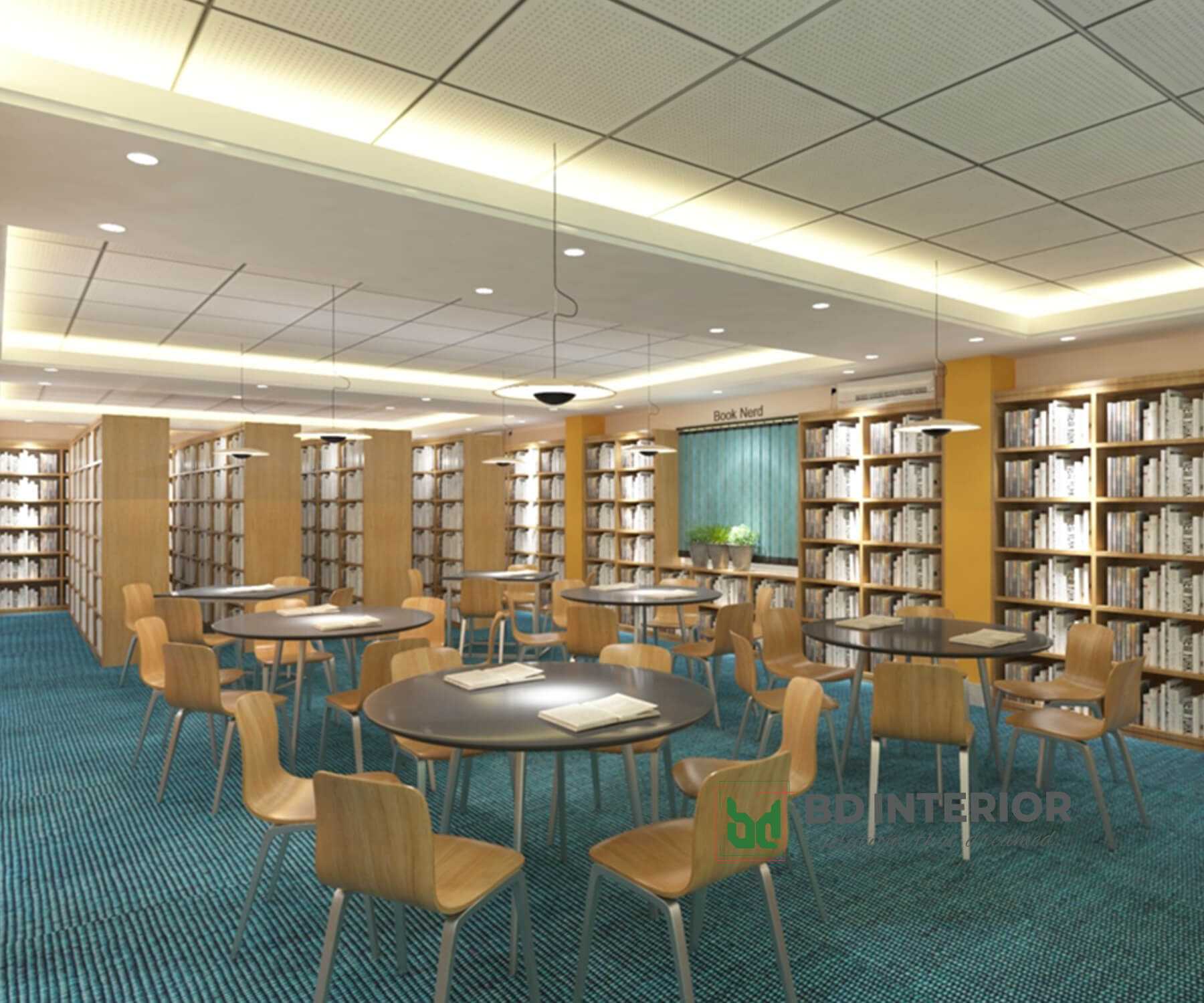 library interior design in bangladesh
