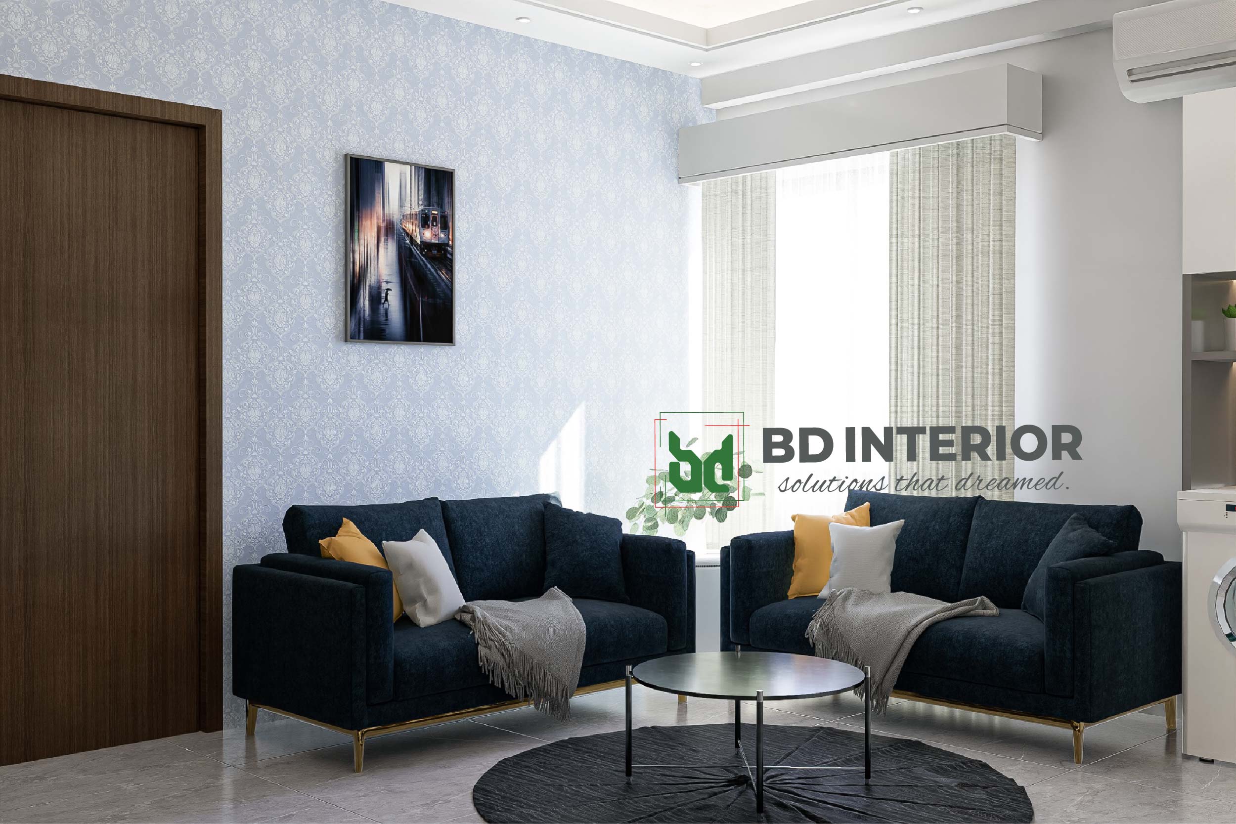 living room interior design in Bangladesh