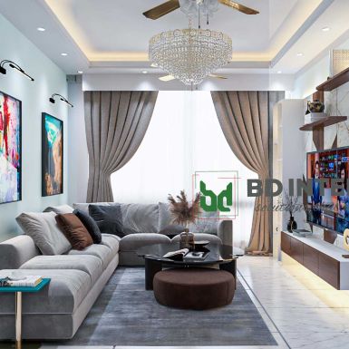 living room interior design bd