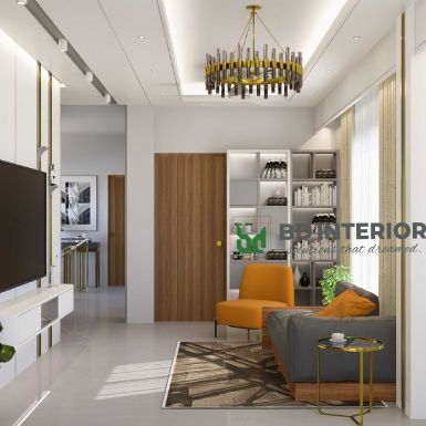 living room interior design in Banglades