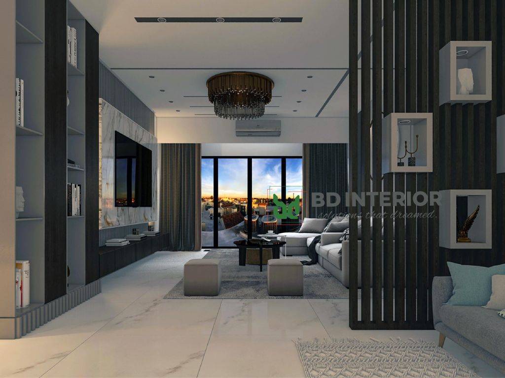 living room interior design in Bangladesh