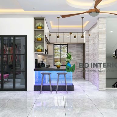 living room interior design in Bangladesh