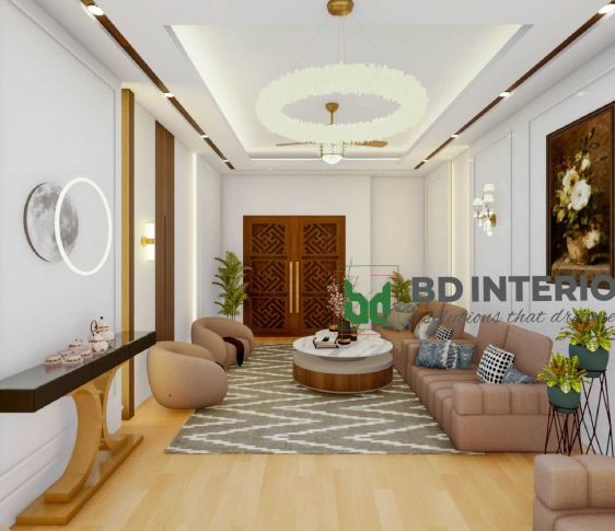 living room interior design in Bangladesh