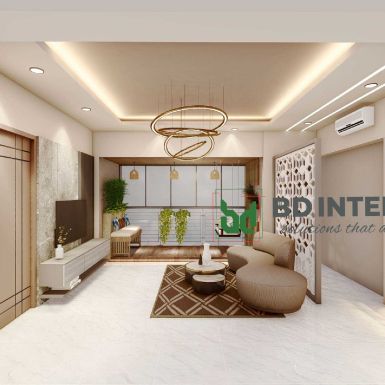 living room interior design in bd