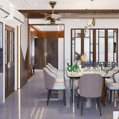 modern dining space interior design
