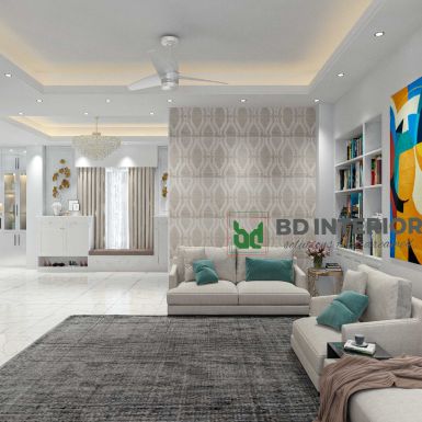 modern living room interior design in Dhaka