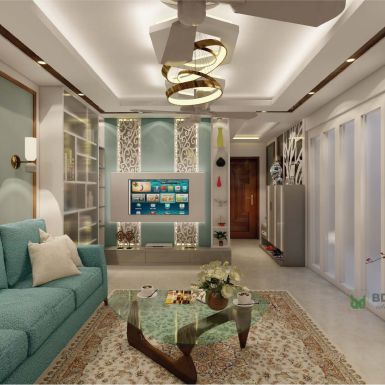 modern living room interior design price in Bangladesh