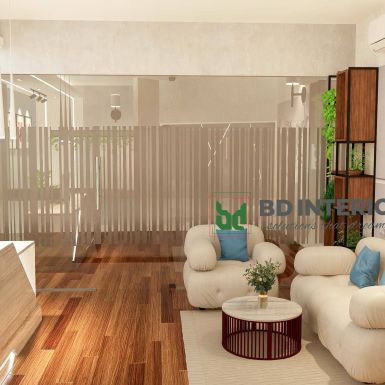 modern reception interior design