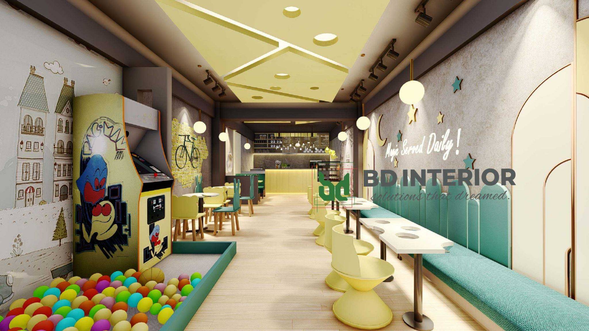 Kid's Zone Interior Design In A Restaurant | BD INTERIOR