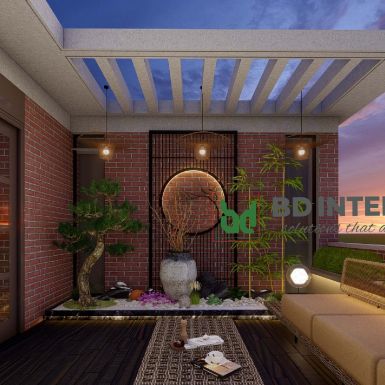 terrace design for bedroom interior