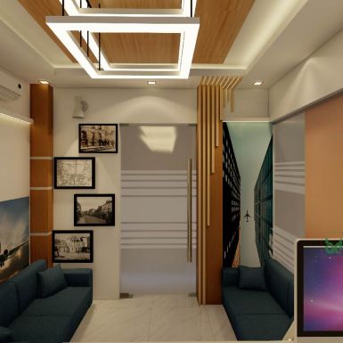 reception interior design for office decoration