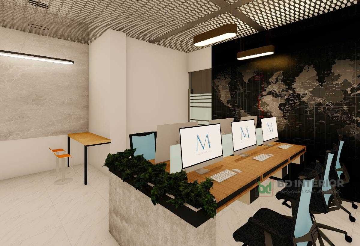 work station interior design in bangladesh