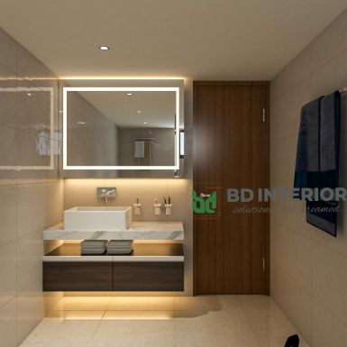 modern washroom interior design in Bangladesh